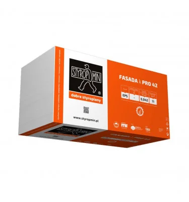 Styropmin - płyta styropianowa  Fasada  λ Pro 42