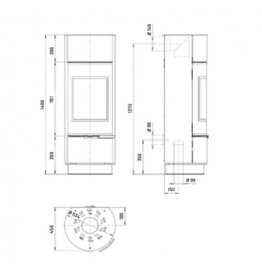 Thorma - piecyk na drewno Atika stalowy 7,5 kW