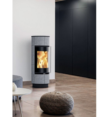 Thorma - piecyk na drewno Atika Plus kafel biały 7,5 kW