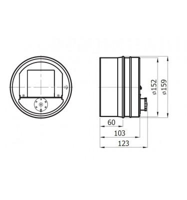 Darco - regulatory ciągu kominowego - regulator ciągu kominowego okrągły RCO
