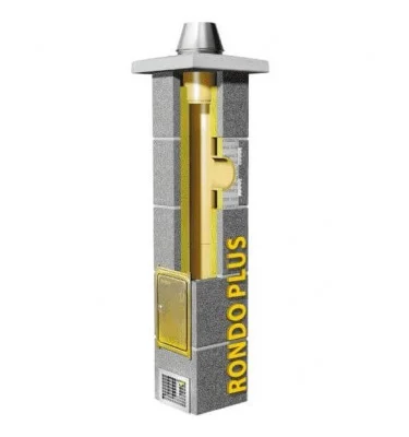 Schiedel - komin izolowany z przewietrzeniem Rondo Plus jednociągowy