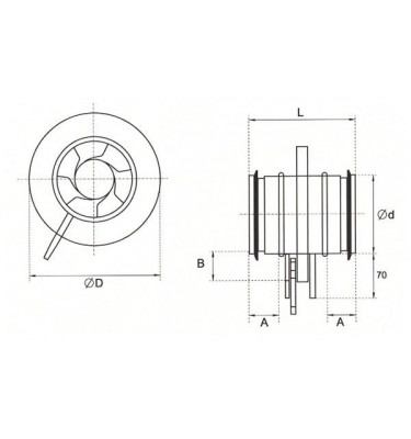 Xplo Wentylacja - przepustnica kanałowa typu Iris