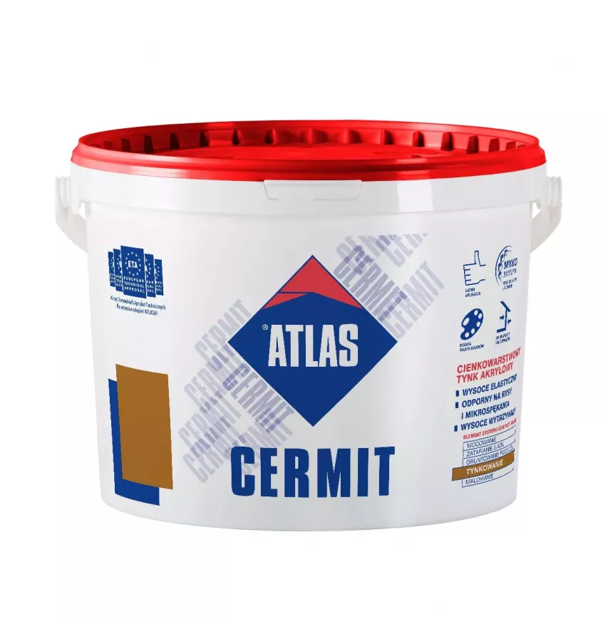 Atlas - tynk akrylowy cienkowarstwowy Cermit N-100