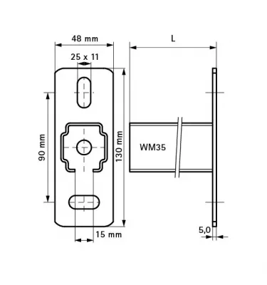 Walraven - BIS RapidRail® wall console