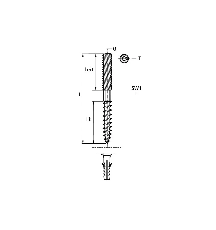 Walraven - śruba dwugwintowa BIS