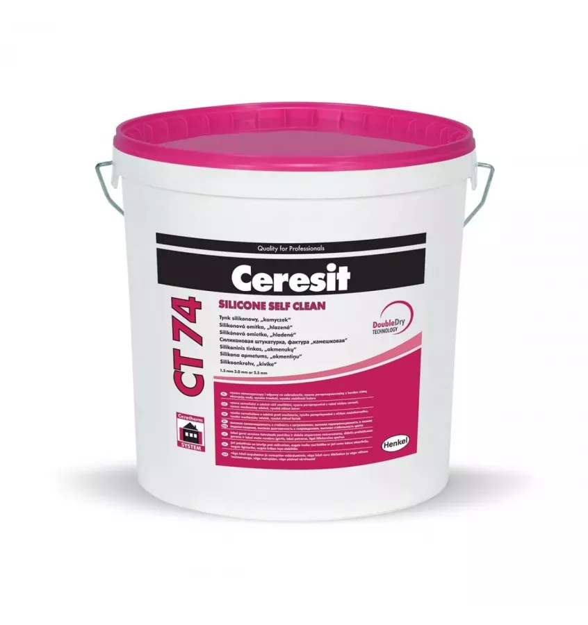 Ceresit - tynk silikonowy CT 74 Double Dry