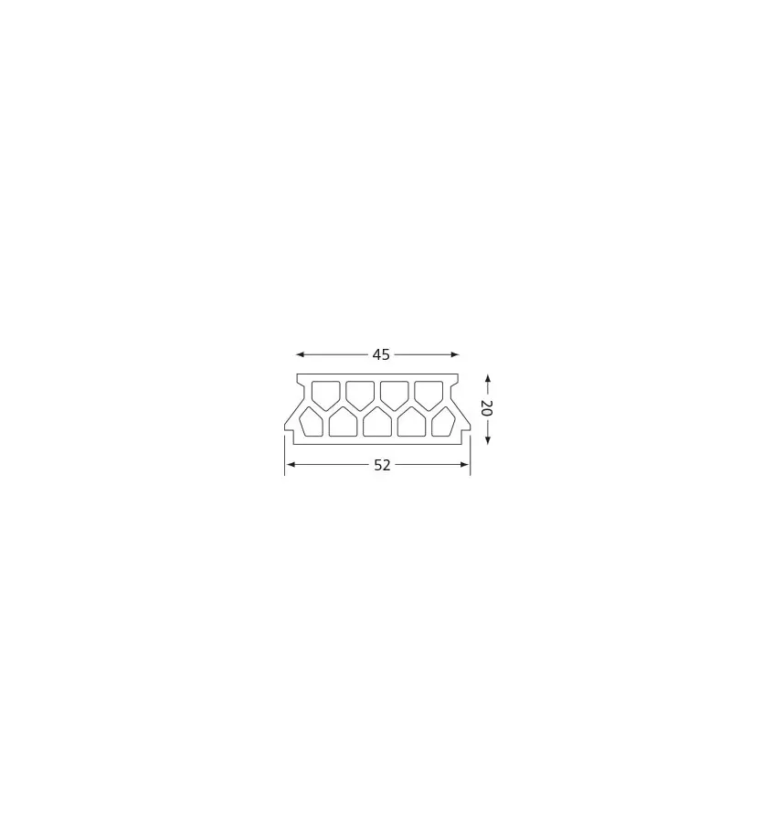 Czamaninek - 9komorový stropní blok K9 / 60/20 / EU