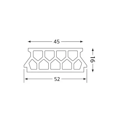 Czamaninek - 9-cell ceiling block K9 / 60/16 / EU