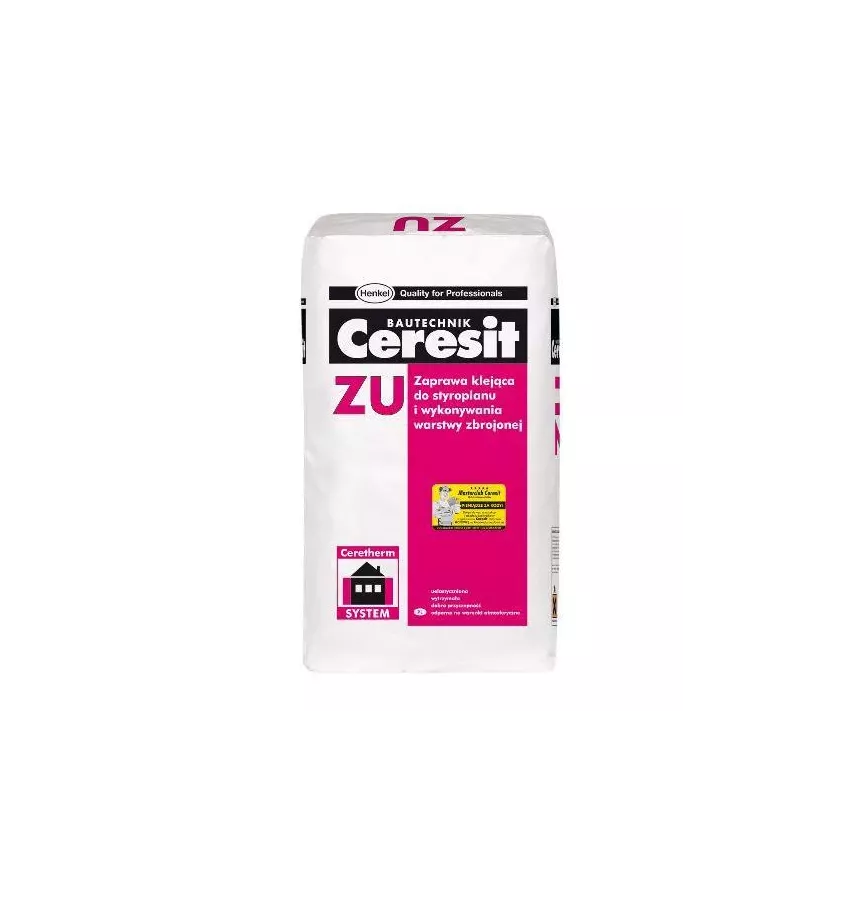 Ceresit - adhesive mortar for foamed polystyrene and reinforcing layer ZU