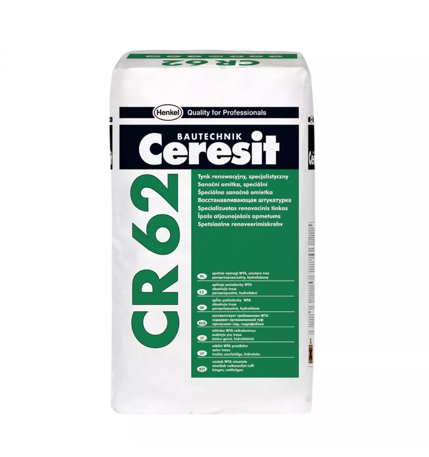 Ceresit - specializovaná sanační omítka CR 62