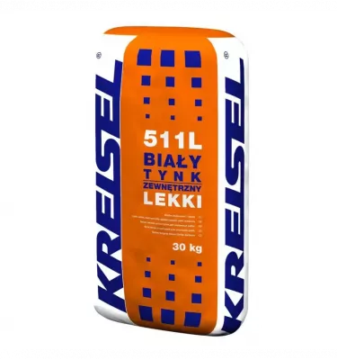 Kreisel - white cement-lime machine plaster, light exterior 511 L