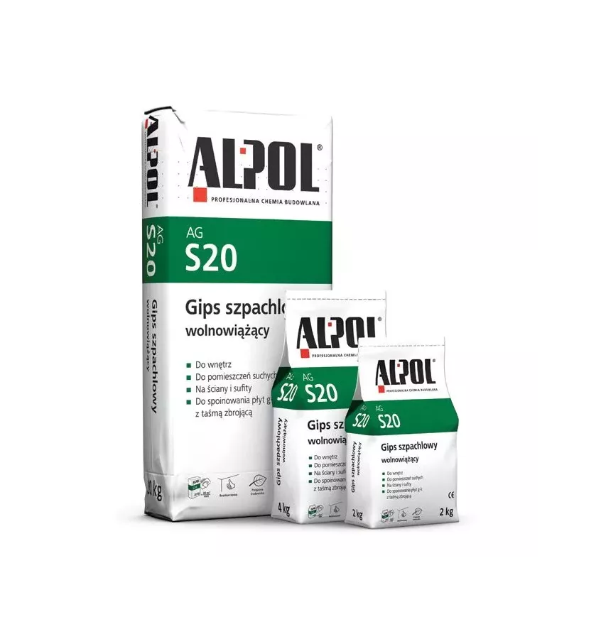 Alpol - AG S20 slow-setting putty gypsum