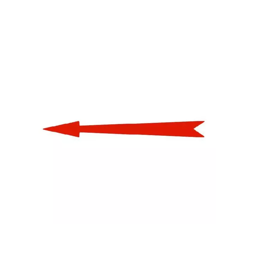 Xplo - self-adhesive red marking arrow