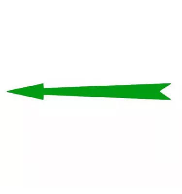Xplo - self-adhesive green arrow