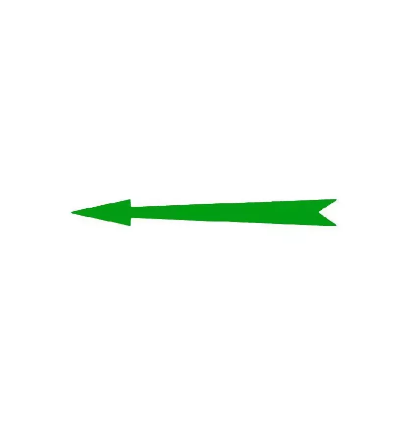 Xplo - self-adhesive green arrow