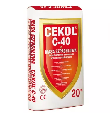 Cekol - výplňová malta pro upínání desek GK C -40