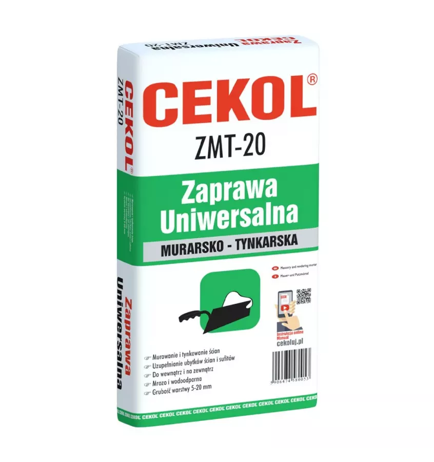 Cekol - zaprawa murarsko - tynkarska ZMT-20