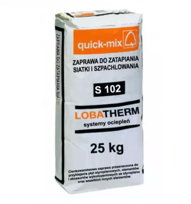 Quick-mix - mortar for embedding mesh and leveling the reinforcing layer on Styrofoam S 102