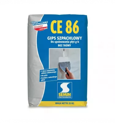 Semin - gypsum putty for pointing plasterboards without CE 86 tape