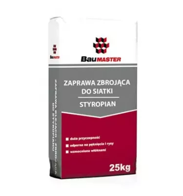 Baumaster - zaprawa zbrojąca do siatki, styropian