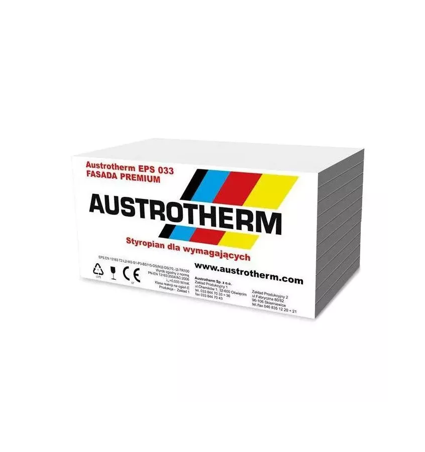 Austrotherm - płyta styropianowa EPS 031 Fasada Premium