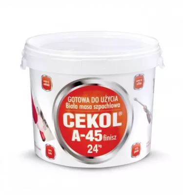 Cekol - bíle dokončovací sádra připravená A -45 Finisz