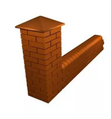 Terca Wienerberger - Czapa 38x38 clinker fittings