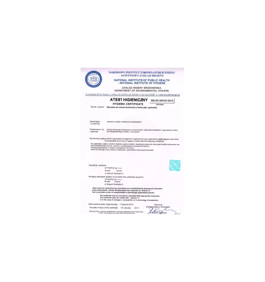 Styropoz - płyta styropianowa Dach/ Podłoga Perfekt 100