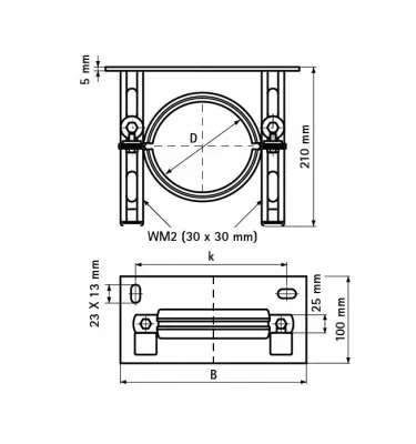 Walraven - console for vertical bis pipes