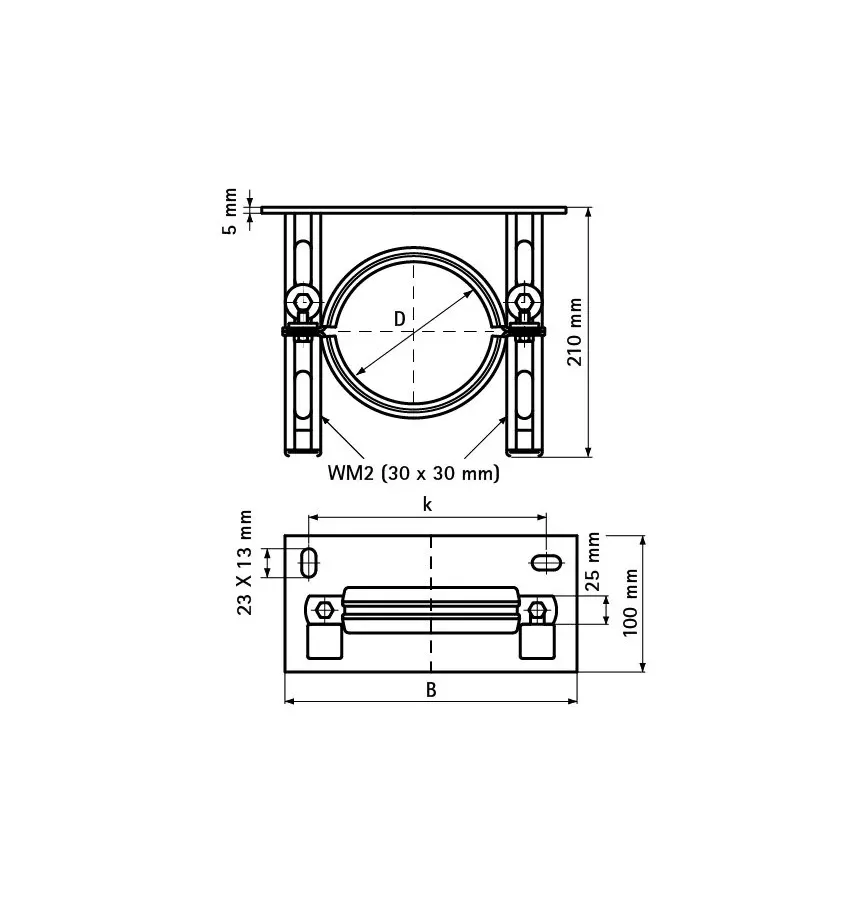 Walraven - console for vertical bis pipes