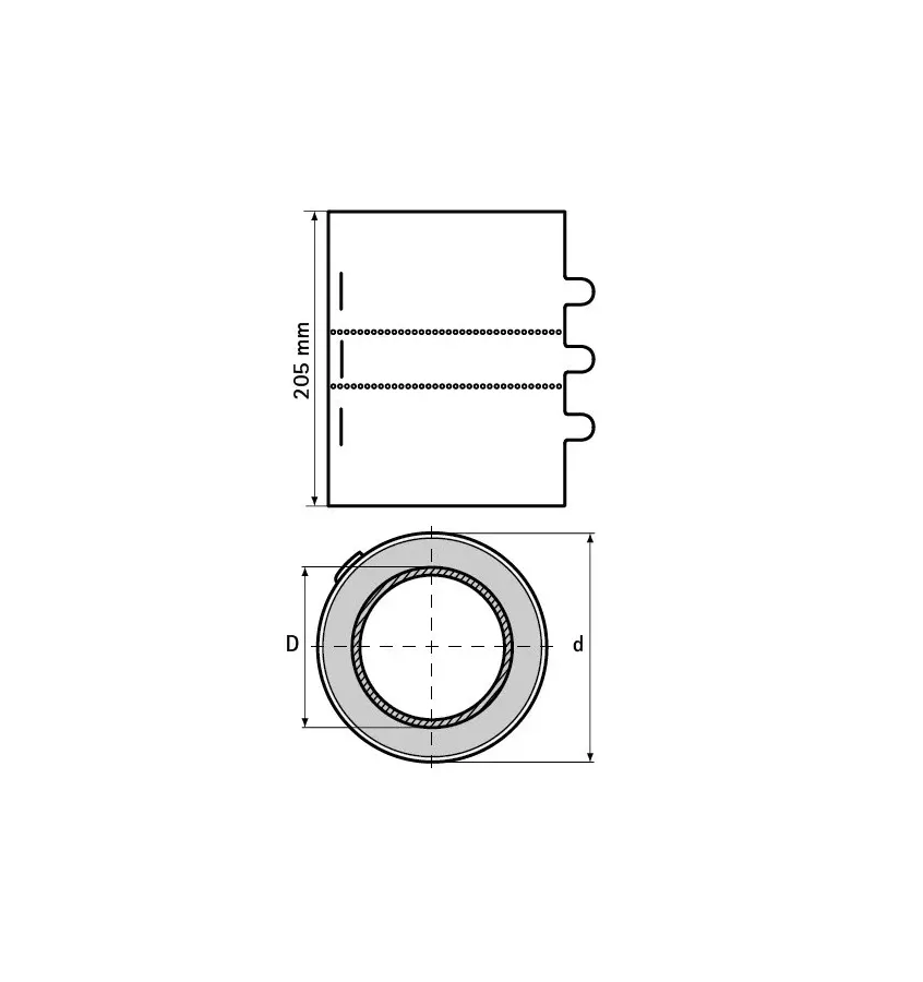 Walraven - kołnierze ogniowe na rury palne BIS Pacifyre MK II