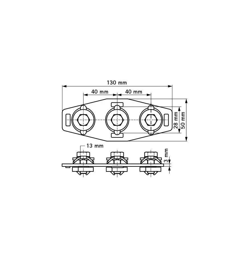 Walraven - T and X connectors for BIS RapidRail® mounting rails