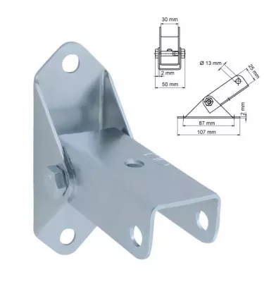 Otočné nástěnné držáky Walraven - BIS RapidRail® - 661 3250