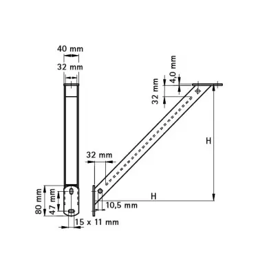 Walraven - brackets for BIS, WM wall consoles