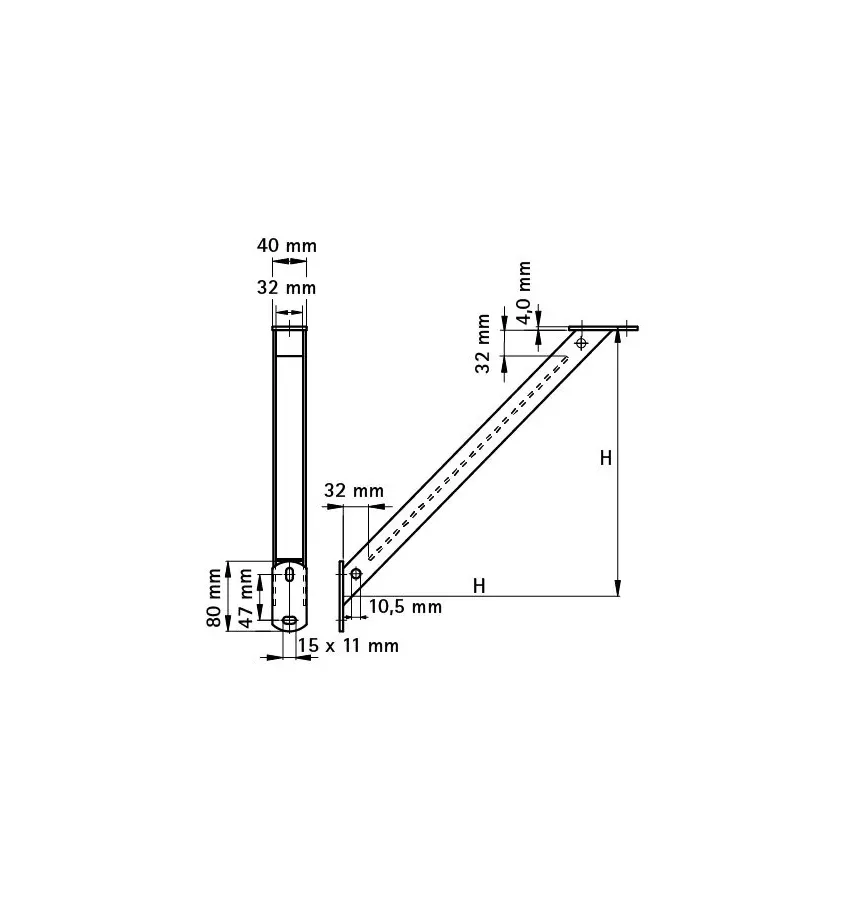 Walraven - brackets for BIS, WM wall consoles