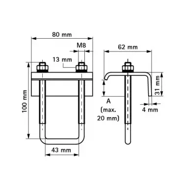 Walraven - zaczepy do dźwigarów dla szyn montażowych BIS RapidRail®