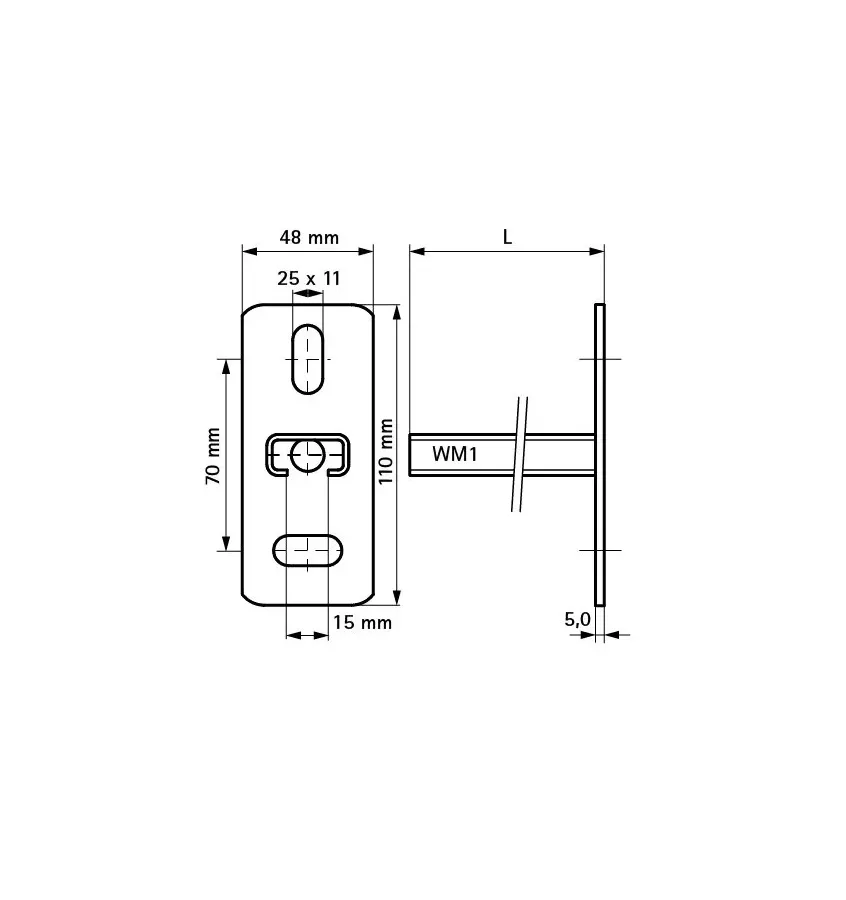 Walraven - wall consoles, BIS RapidRail®, stainless steel
