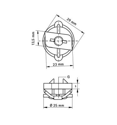 Walraven - BIS RapidRail® plain nuts, stainless steel