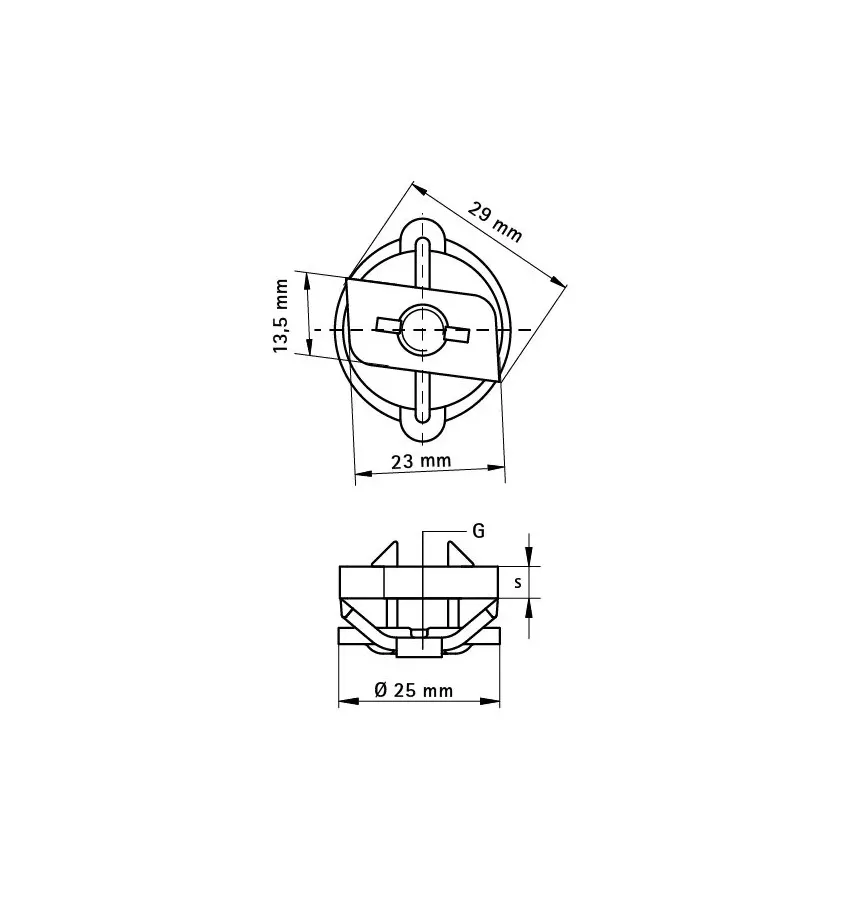 Walraven - BIS RapidRail® plain nuts, stainless steel