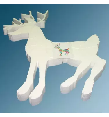 Xplo Ornaments - Styrofoam decorations - reindeer