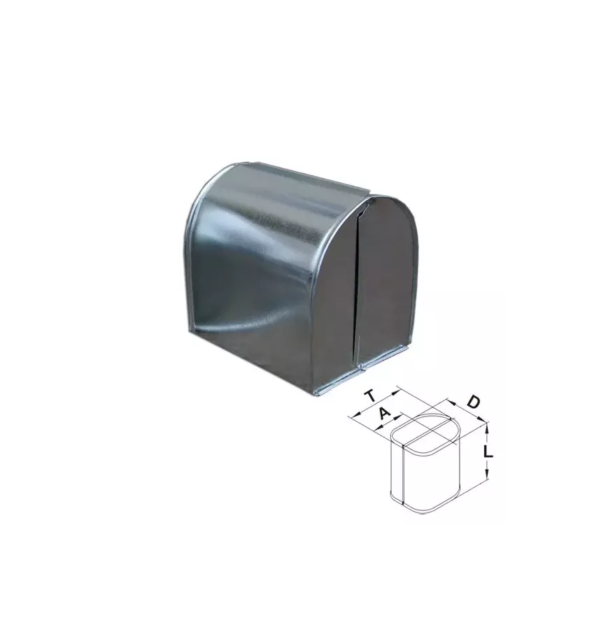 Xplo - płaszcz ochronny z blachy aluminiowej - kaptur na armaturę