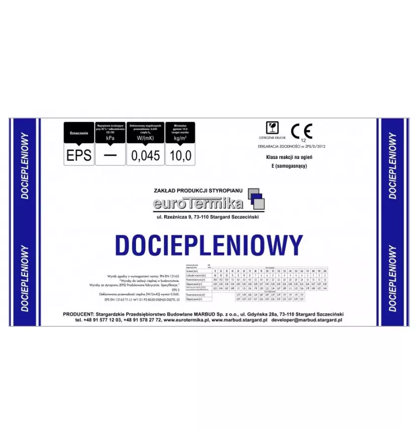 Eurothermal - Styrofoam insulation board 045