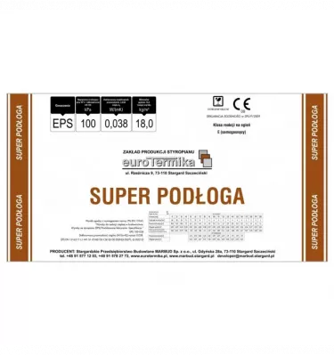 Eurotermika - Super Podłoga 100-037 polystyrene board