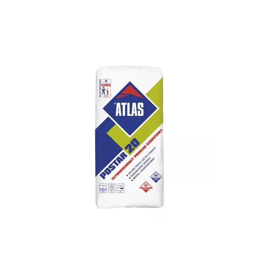Atlas - Postar 20 10-80mm quick-drying cement base