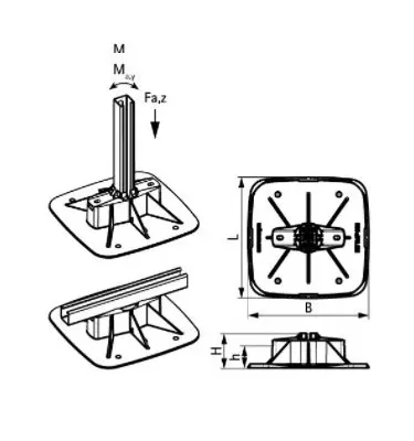 Walraven - BIS Yeti® 335 roof support system (BUP1000)