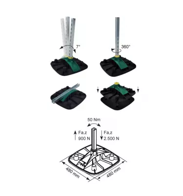 Walraven - BIS Yeti® 480 roof support system (BUP1000)