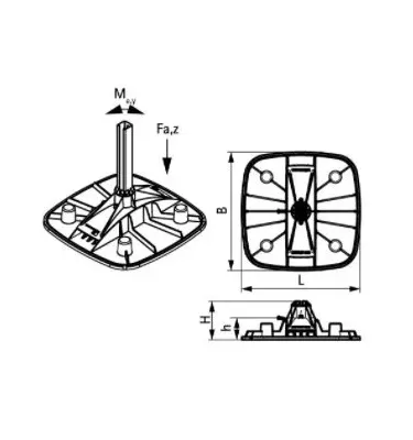Walraven - BIS Yeti® 480 roof support system (BUP1000)