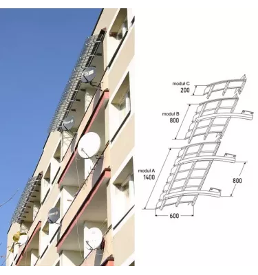 Icopal - daszek nad balkony Markiza Fastlock 60 Loggia