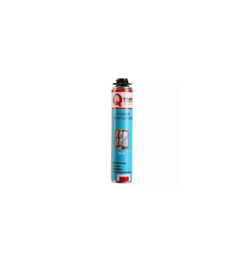 Qmar - montáž pistole a těsnicí pěna