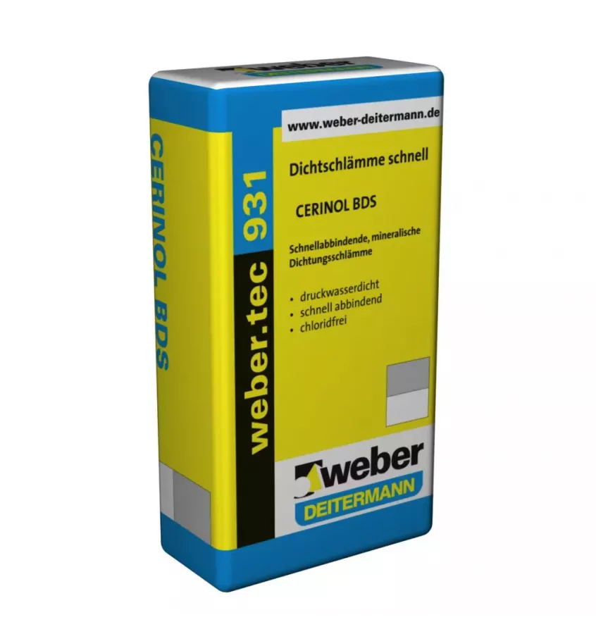 Weber Deitermann - micro sealing mortar Weber.tec 931 S (Cerinol BDS)